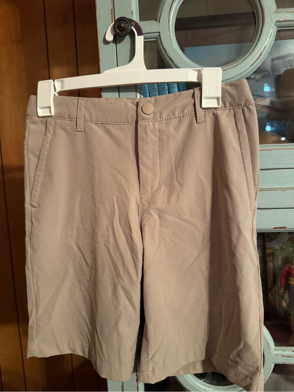 Boys Casual Khaki Shorts All in Motion Size 12 14 Adjustable Waist B7